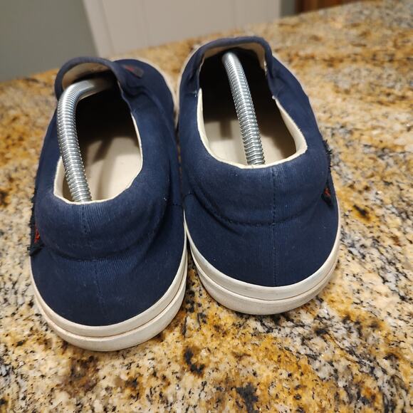 Polo Ralph Lauren Thompson Low Top Sneakers USA RL PC Flag Blue Mens Size 12D - Picture 10 of 12